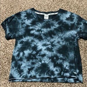 Cropped tie dye shirt